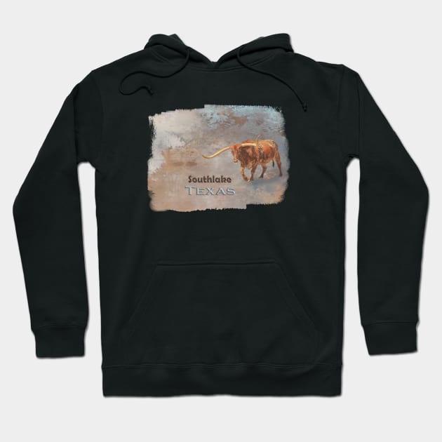 Longhorn Bull Southlake Hoodie by Elisabeth Lucas